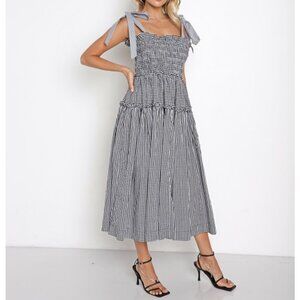 En Saison M Gingham Dress Sundress NWT